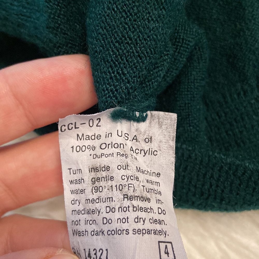 Christian Dior Man Sweater size XL excellent condition color dark green - Picture 11 of 16